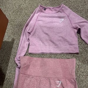 ISO GYMSHARK PINK VITAL SEAMLESS LEGGINGS